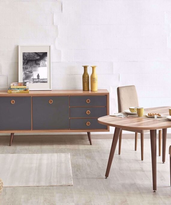 0002541 Queen Konsol Antrasit Dilara Collection Kigali