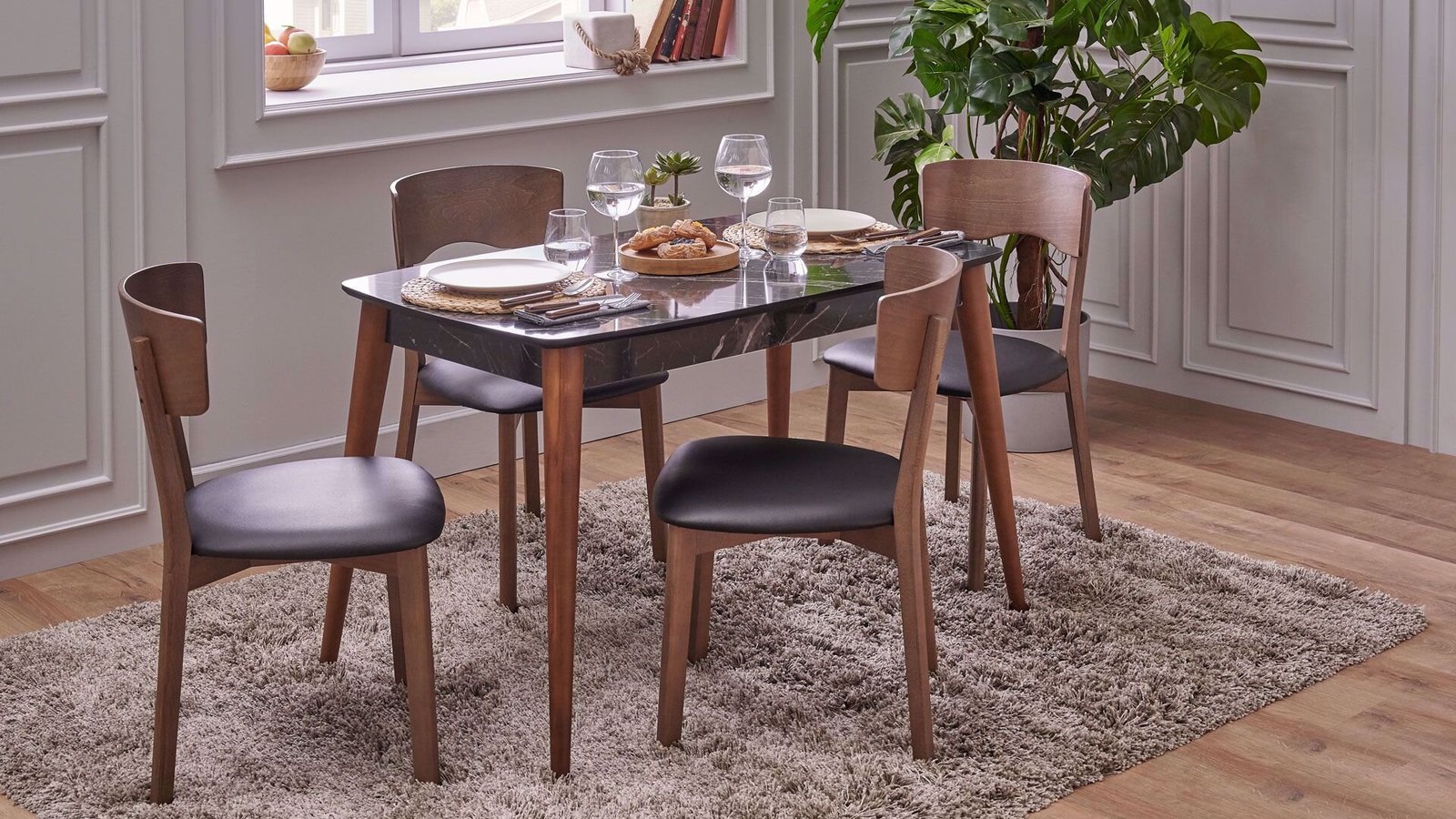 0009729 Pedra Sabit Masa Ceviz Ayak 8080 Cm Dilara Collection Kigali