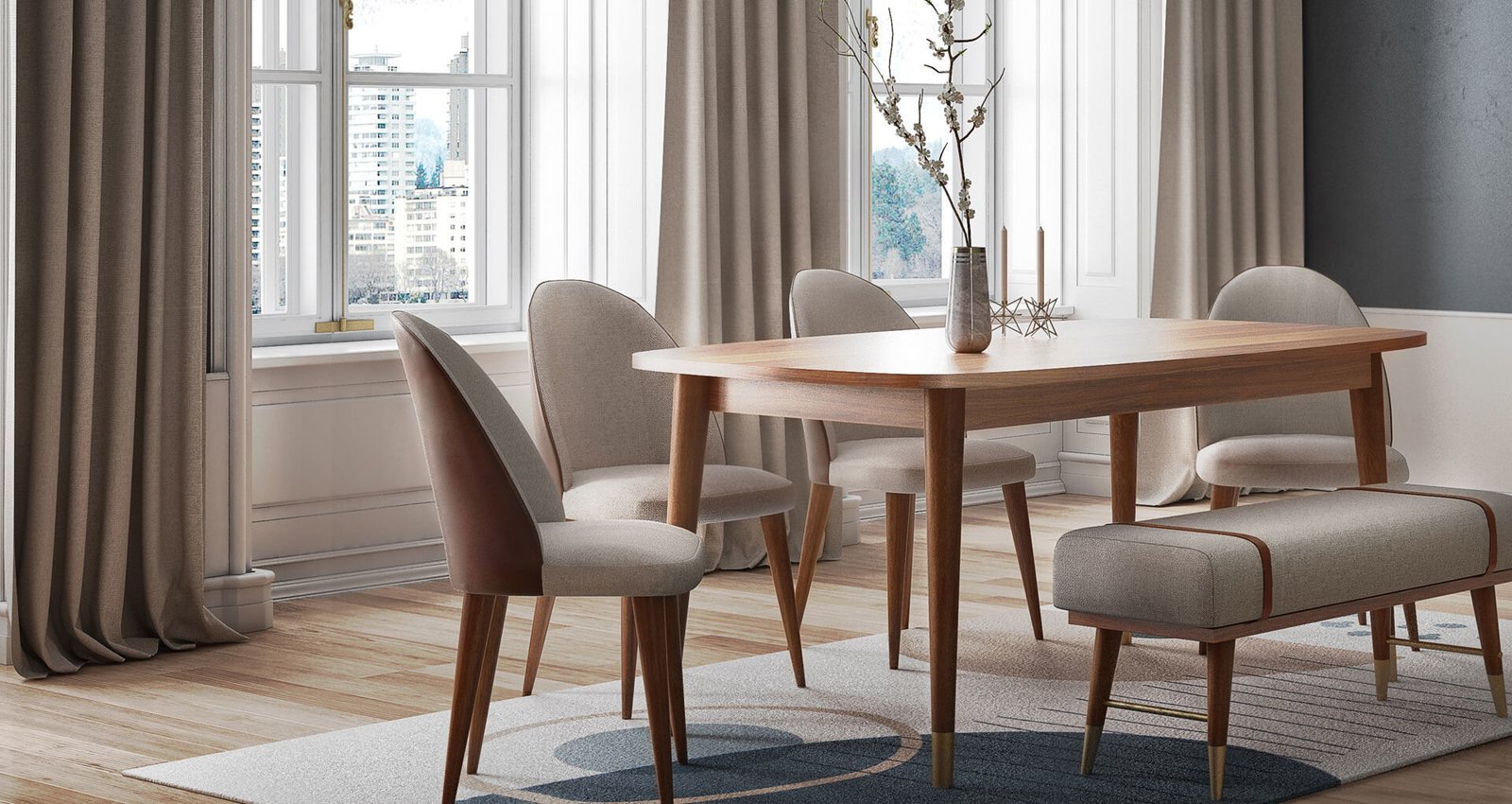 0013940 Nordic Yuv Sabit Masa 110110Cm Dilara Collection Kigali