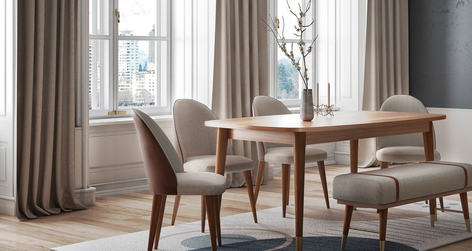 0013959 Nordic Yemek Odasi Takimi Dilara Collection Kigali