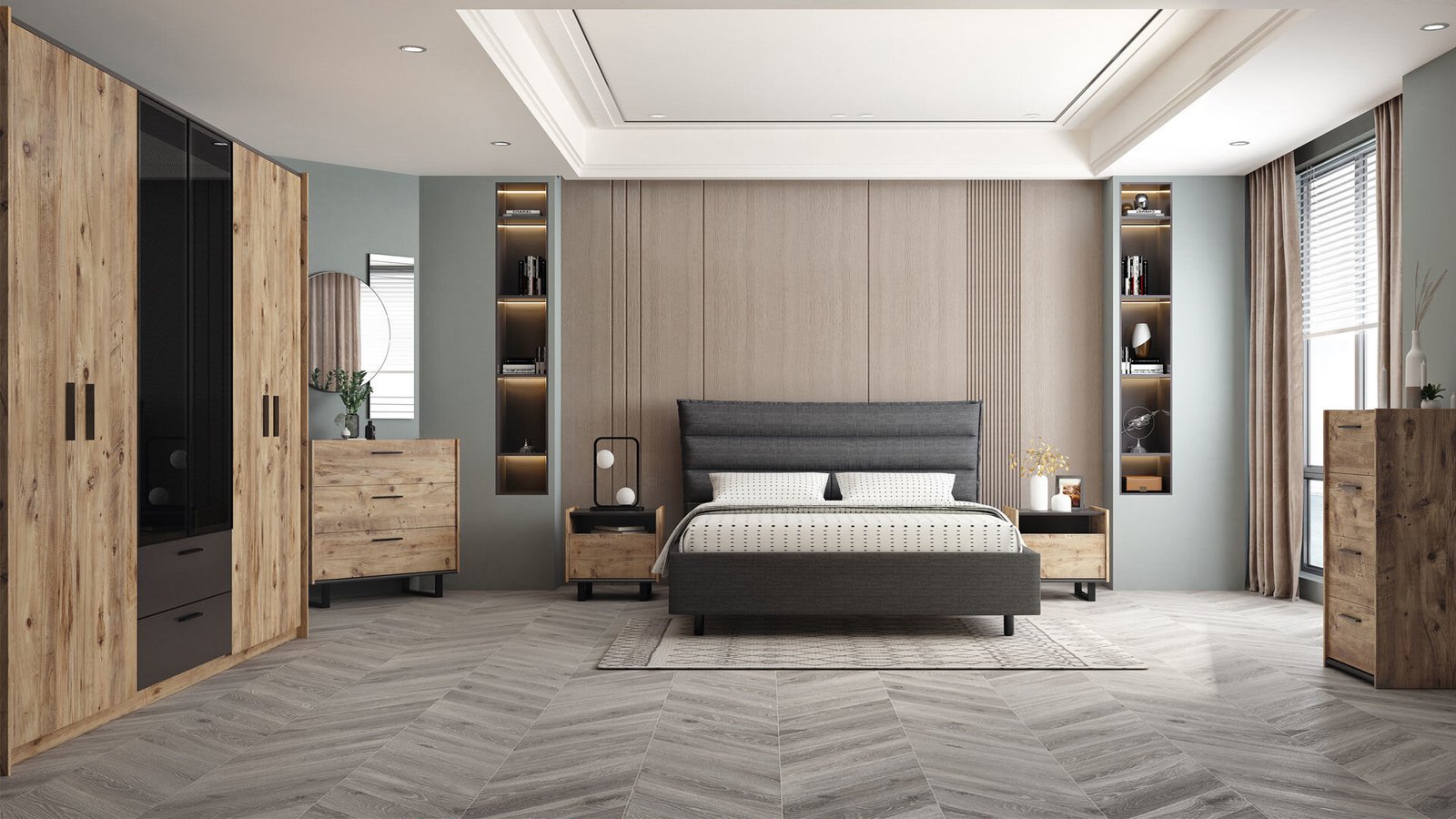 0016194 Piena Surme Kapakli Dolap 235Cm Dilara Collection Kigali