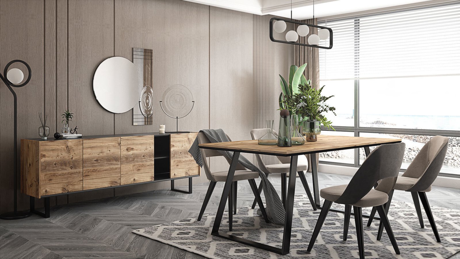 0016214 Piena Yemek Odasi Takimi Dilara Collection Kigali