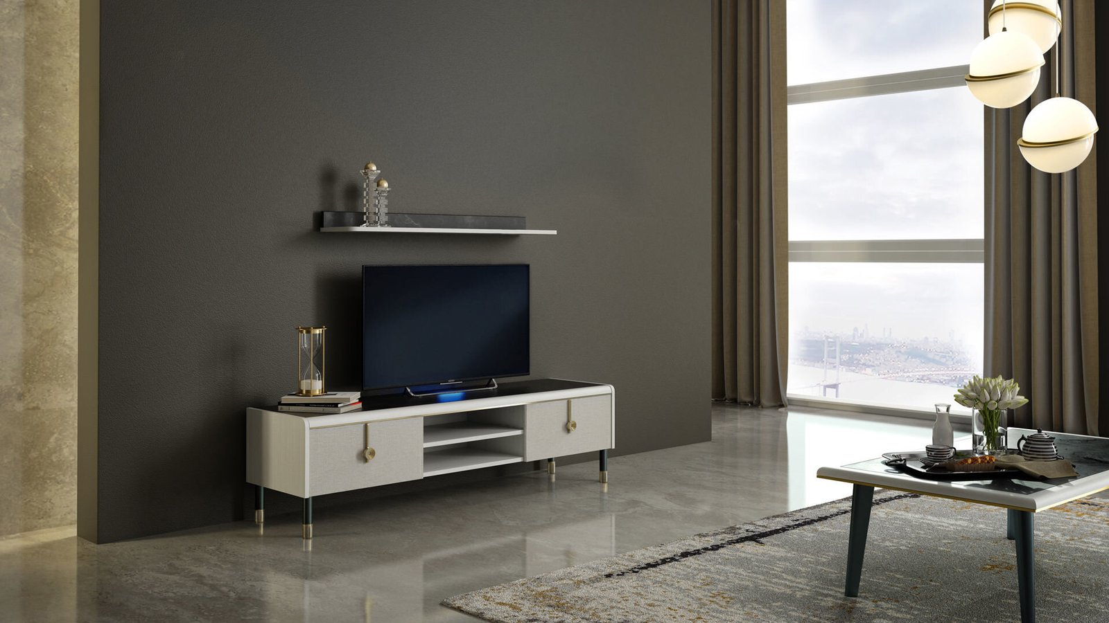 0016819 Proda Kitaplikvitrin Dilara Collection Kigali