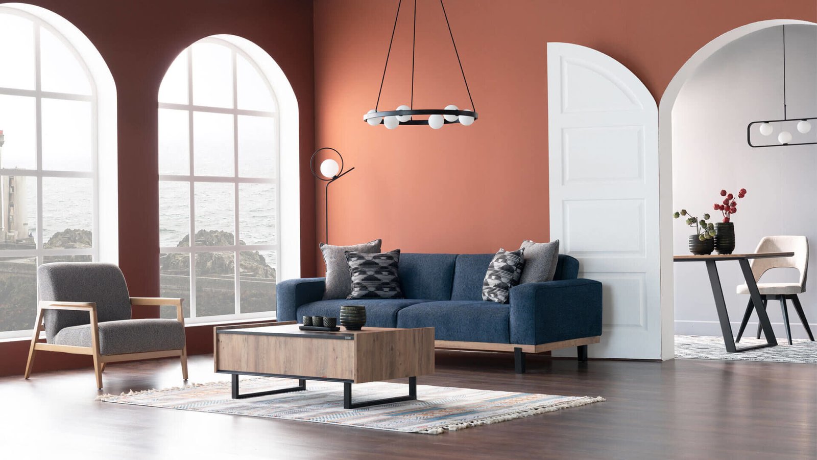 0017014 Piena Koltuk Takimi Yatakli Dilara Collection Kigali