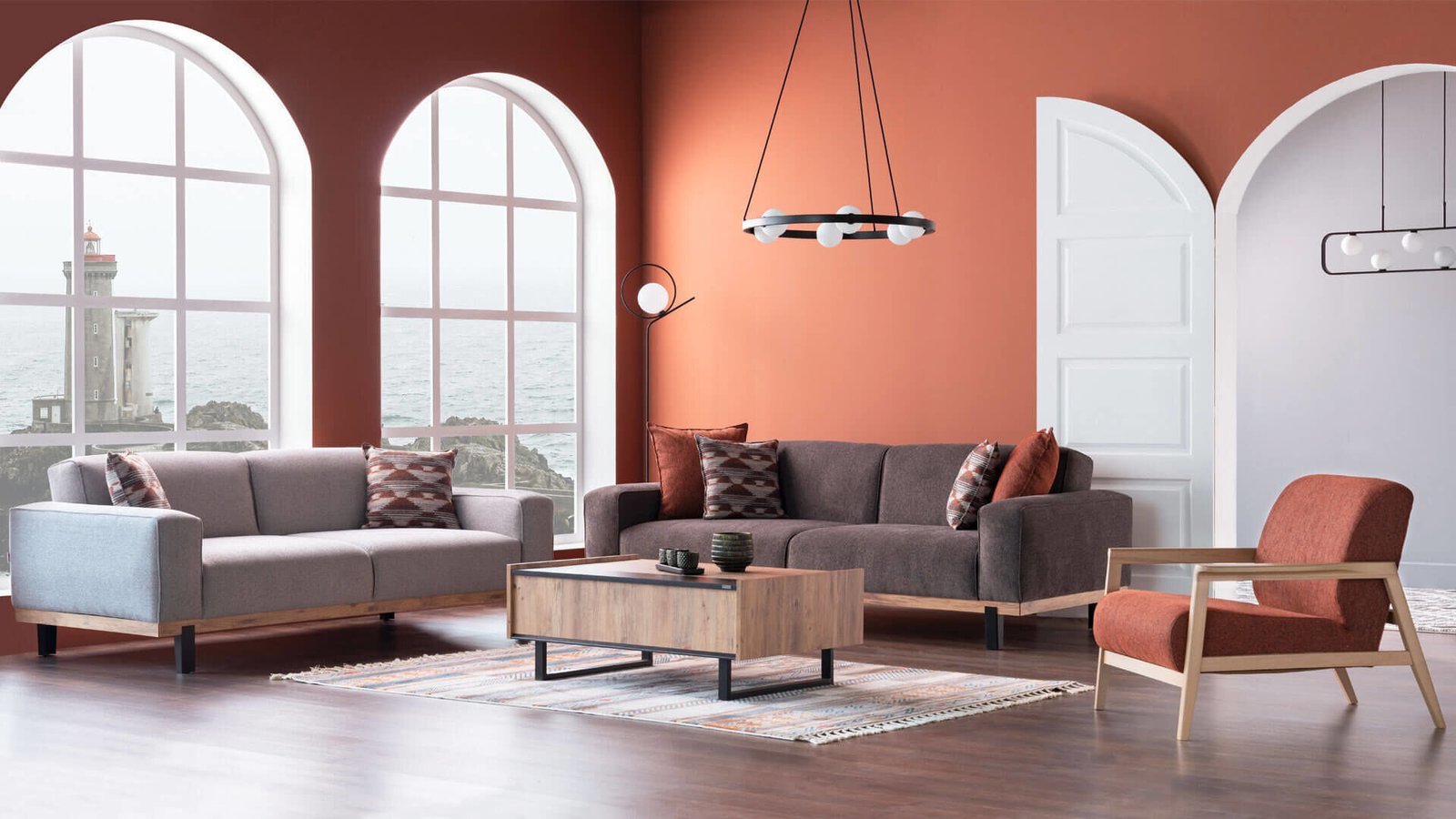 0017017 Piena Koltuk Takimi Yatakli Dilara Collection Kigali