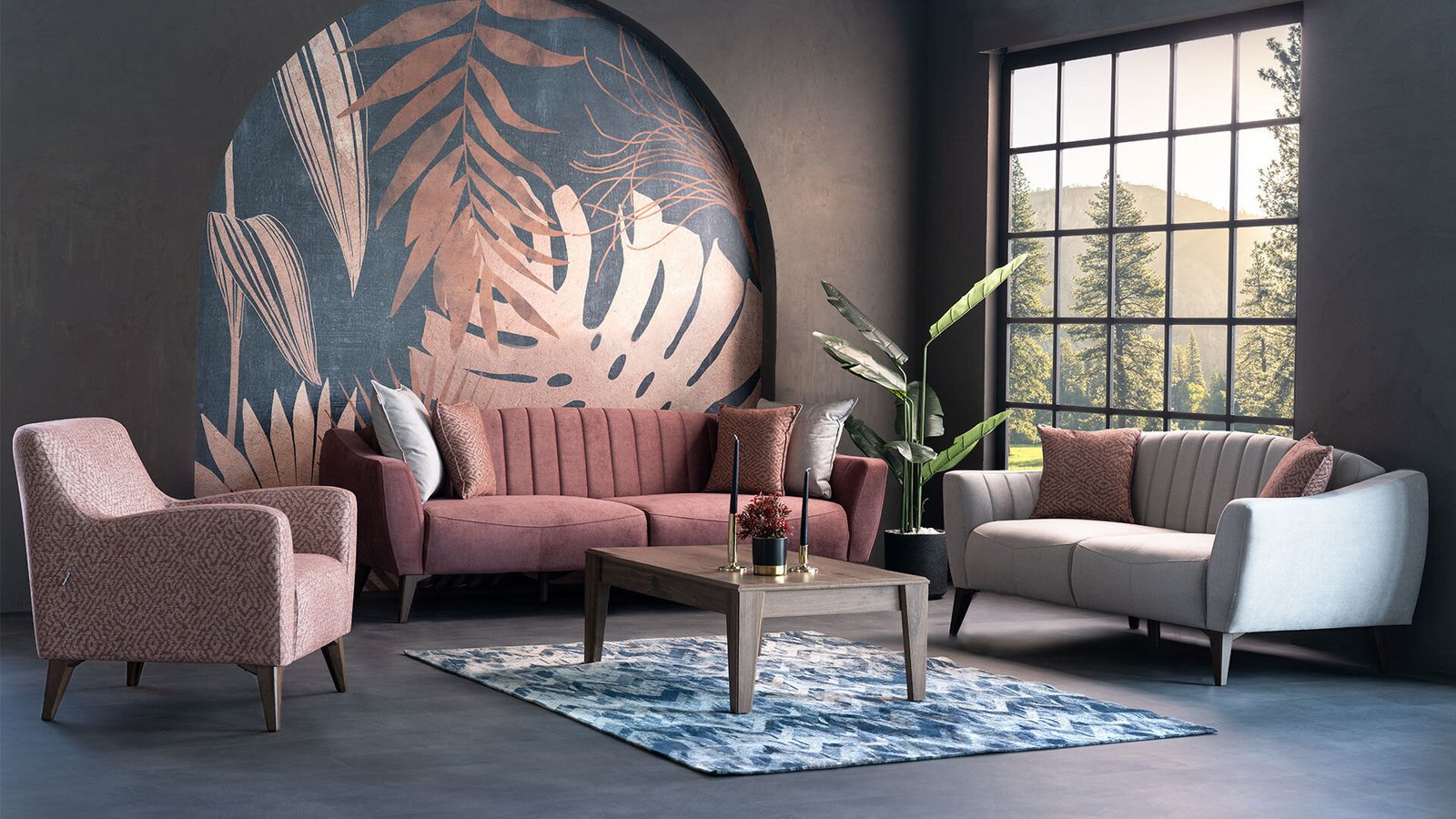 0017424 Viente Koltuk Takimi Yatakli Dilara Collection Kigali