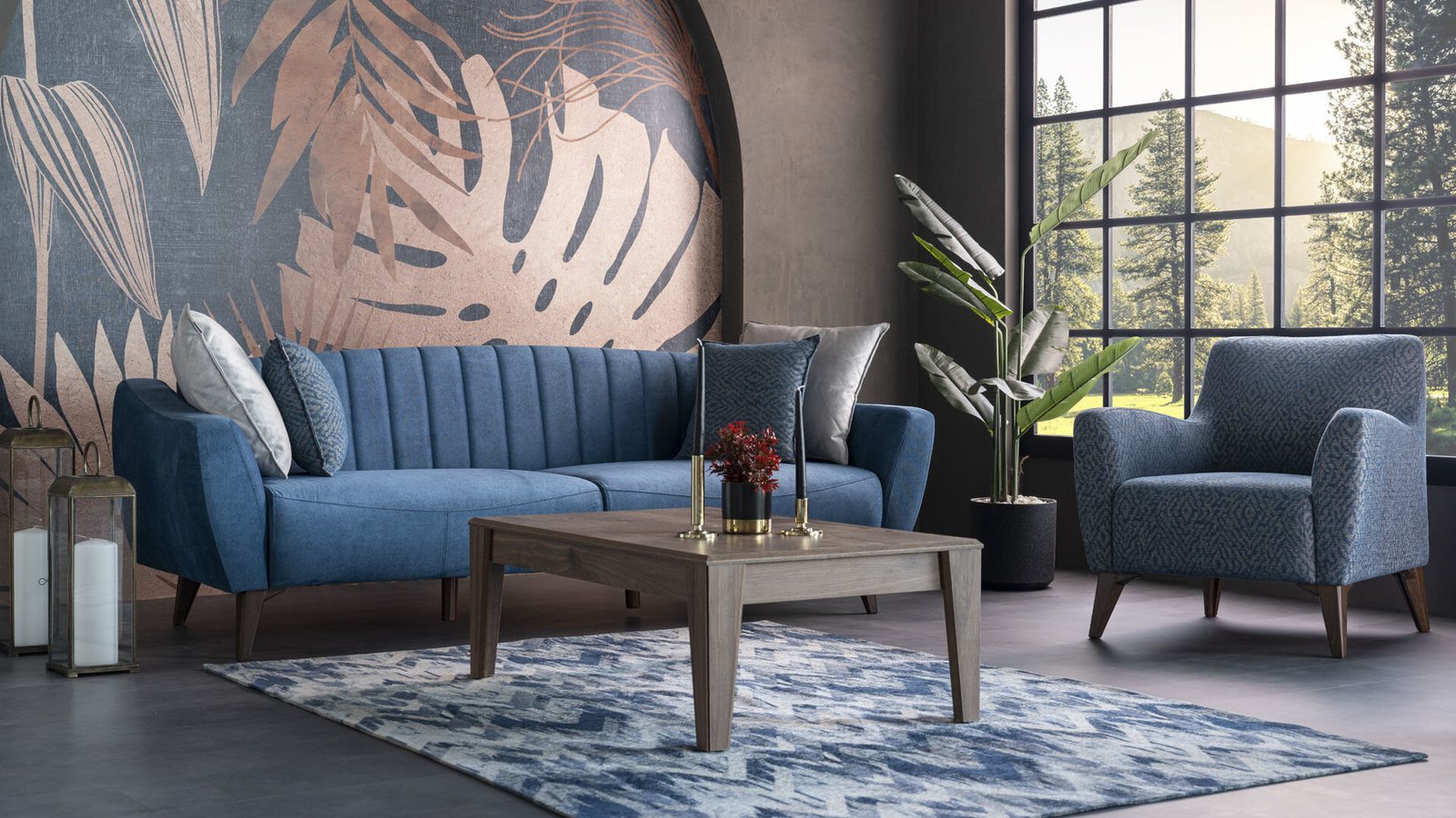 0017425 Viente Koltuk Takimi Yatakli Dilara Collection Kigali