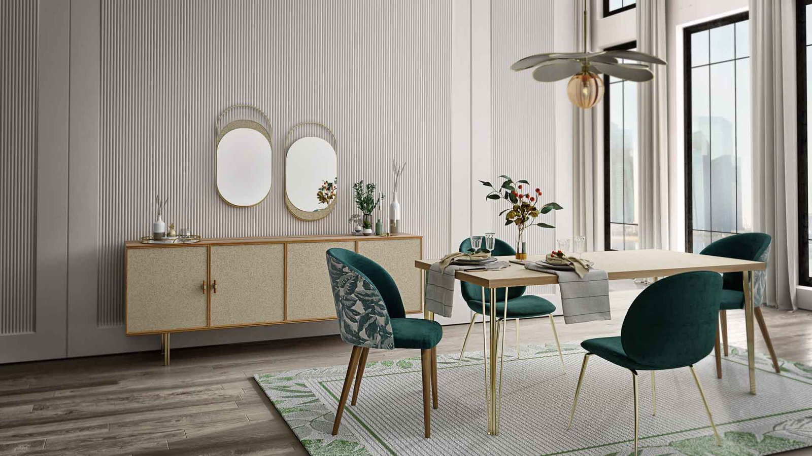 0017991 Norel Sabit Masa 180X90Cm Dilara Collection Kigali