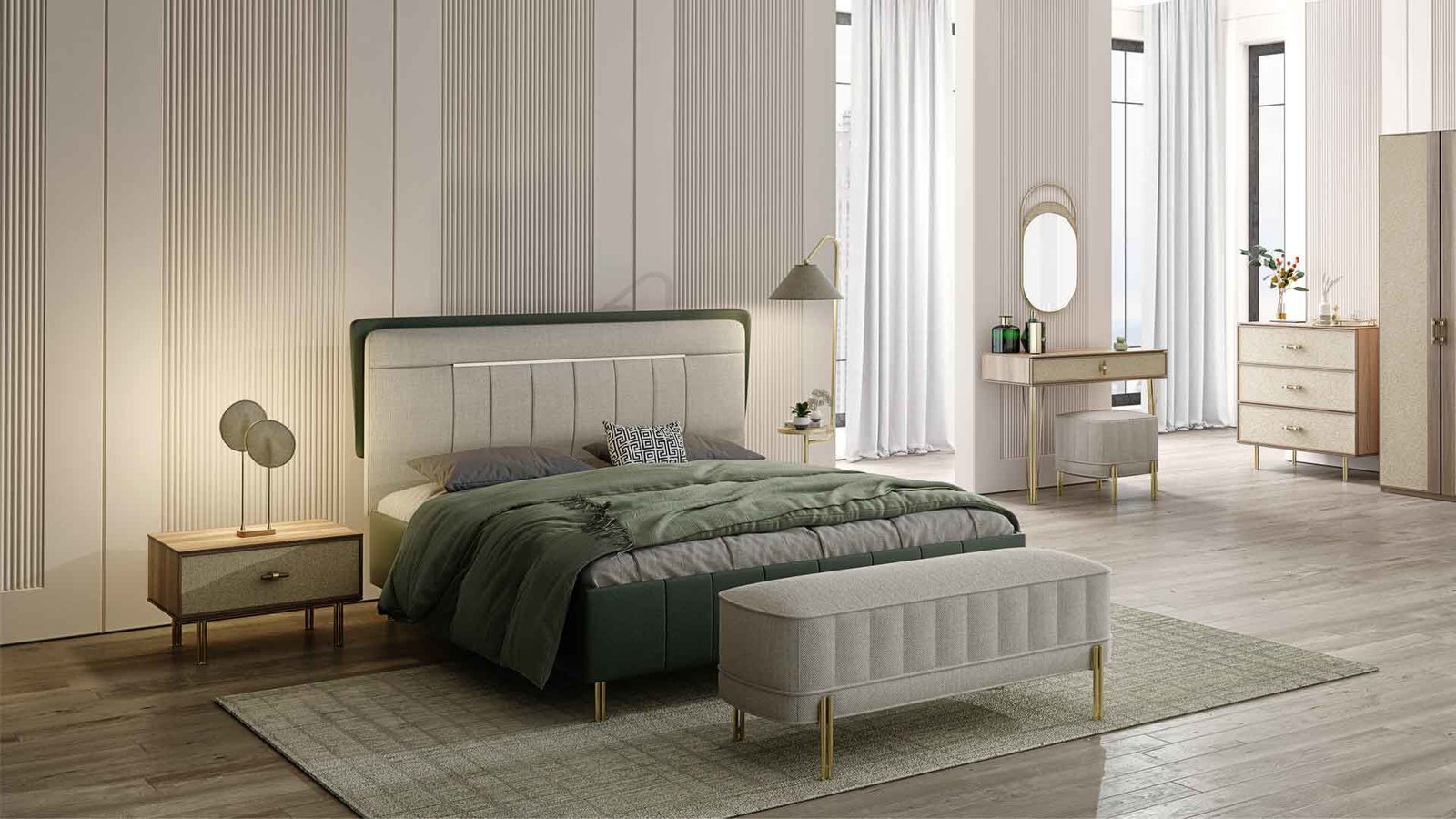 0018153 Norel 5 Kapakli Dolap 228 Cm Dilara Collection Kigali