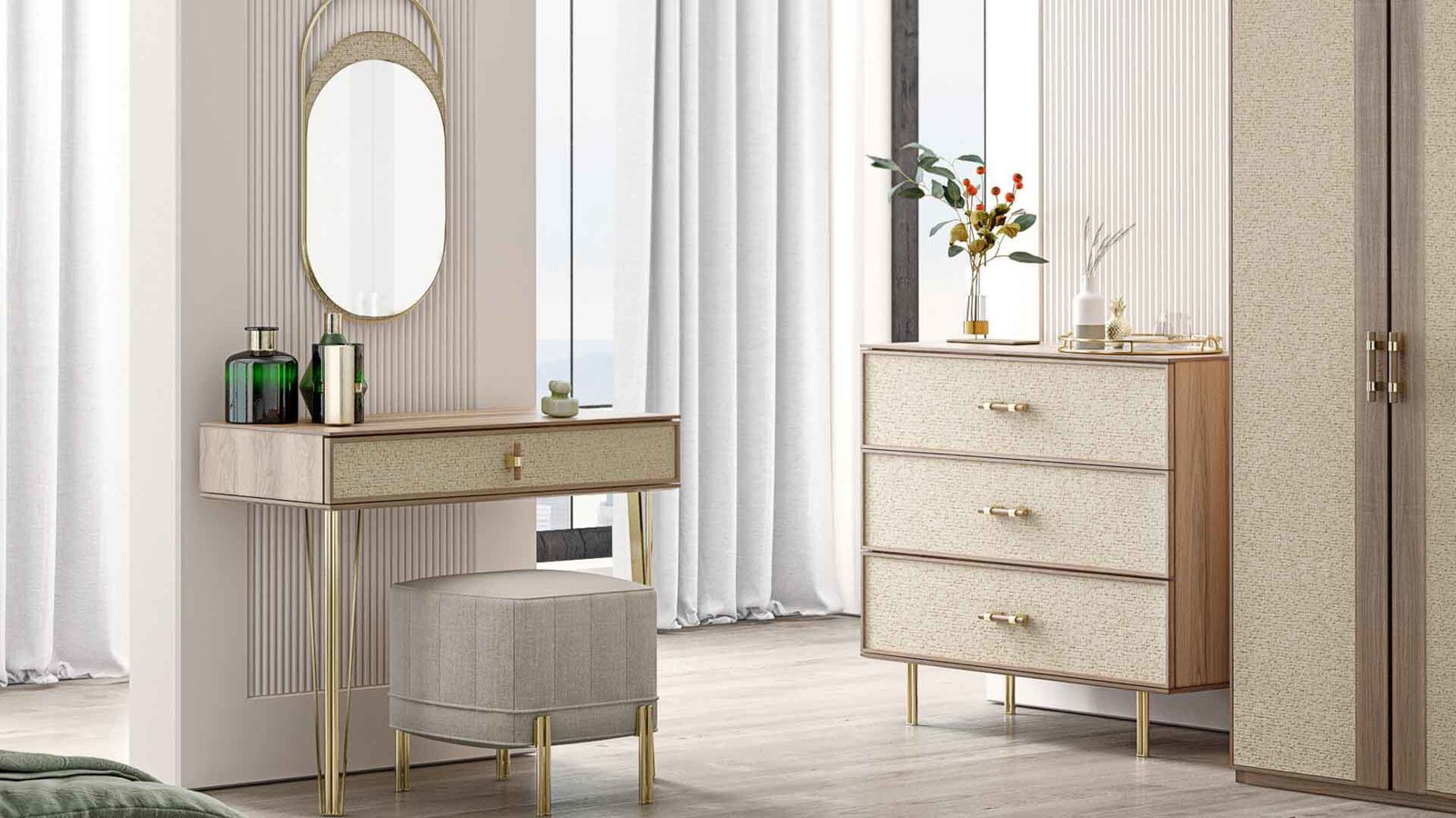 0018156 Norel 5 Kapakli Dolap 228 Cm Dilara Collection Kigali