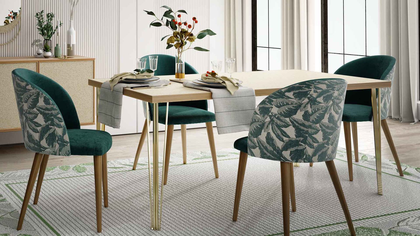 0018257 Norel Ahsap Sandalye Dilara Collection Kigali