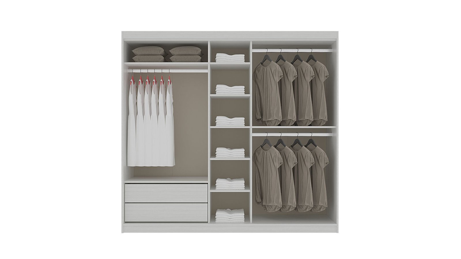 0019121 Proda Surme Kapakli Dolap 235 Cm Dilara Collection Kigali