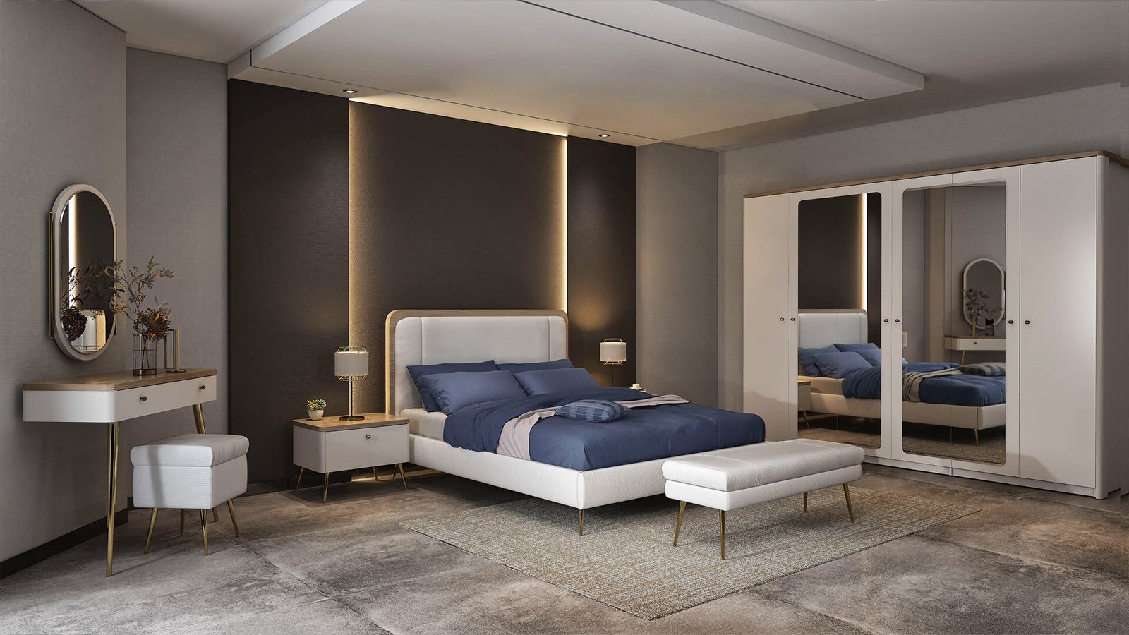 0020539 Lidya 6 Kapakli Dolap Dilara Collection Kigali