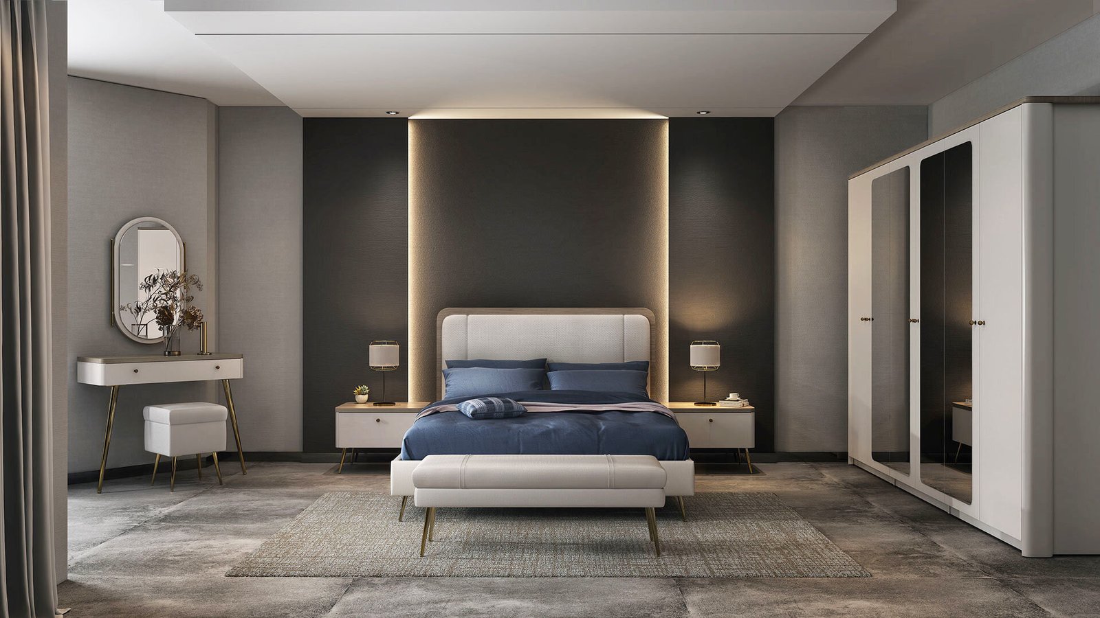 0020541 Lidya 6 Kapakli Dolap Dilara Collection Kigali