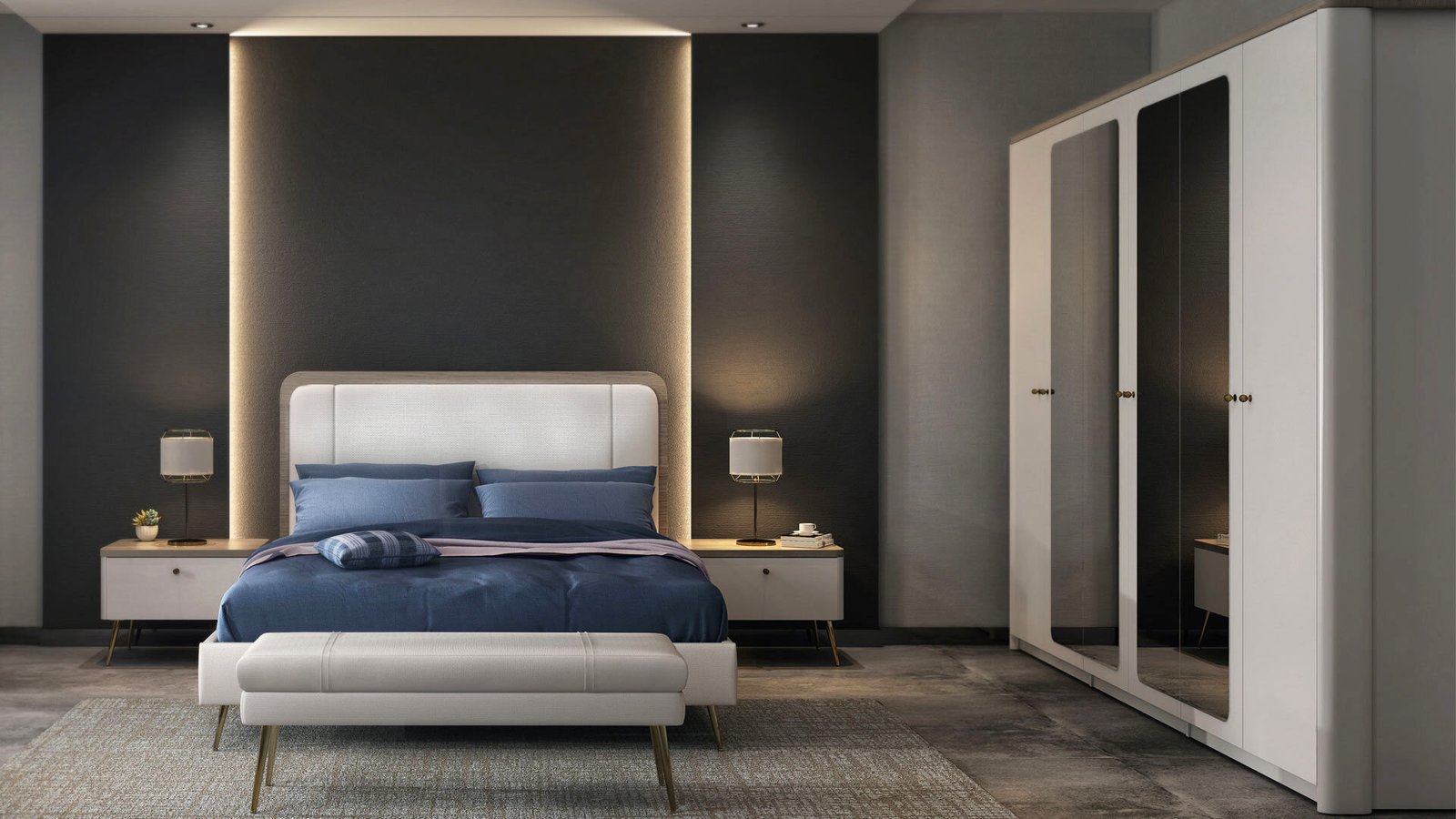 0020542 Lidya 6 Kapakli Dolap Dilara Collection Kigali