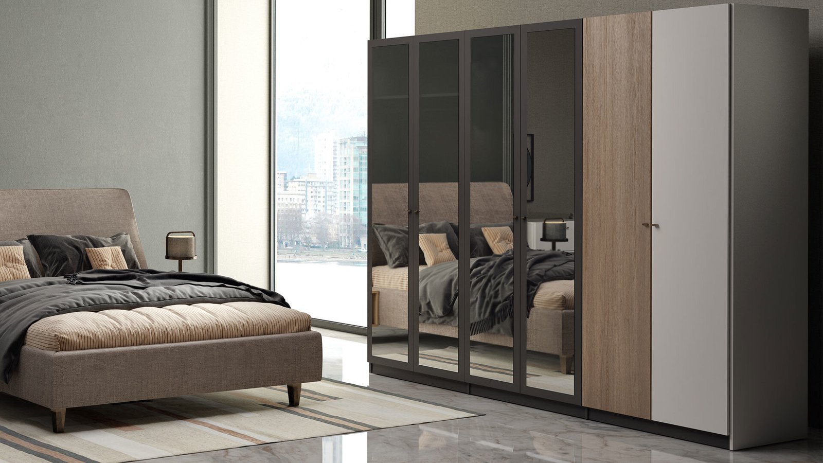 0020869 Giona 5 Kapakli Dolap Dilara Collection Kigali