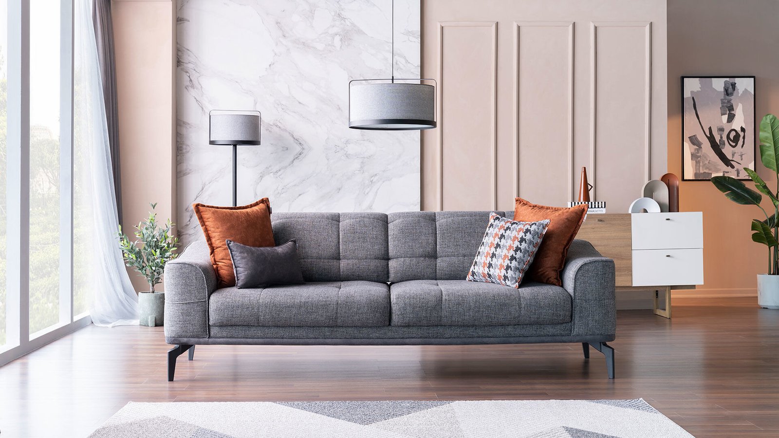 0022260 Giona Uclu Koltuk Yatakli Dilara Collection Kigali