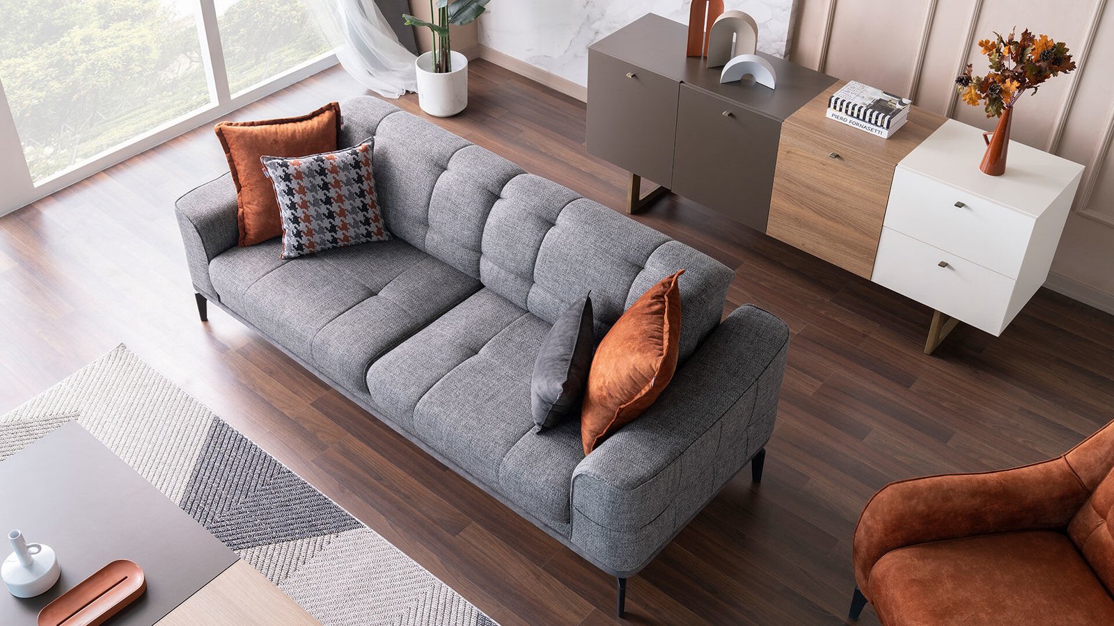 0022261 Giona Uclu Koltuk Yatakli Dilara Collection Kigali