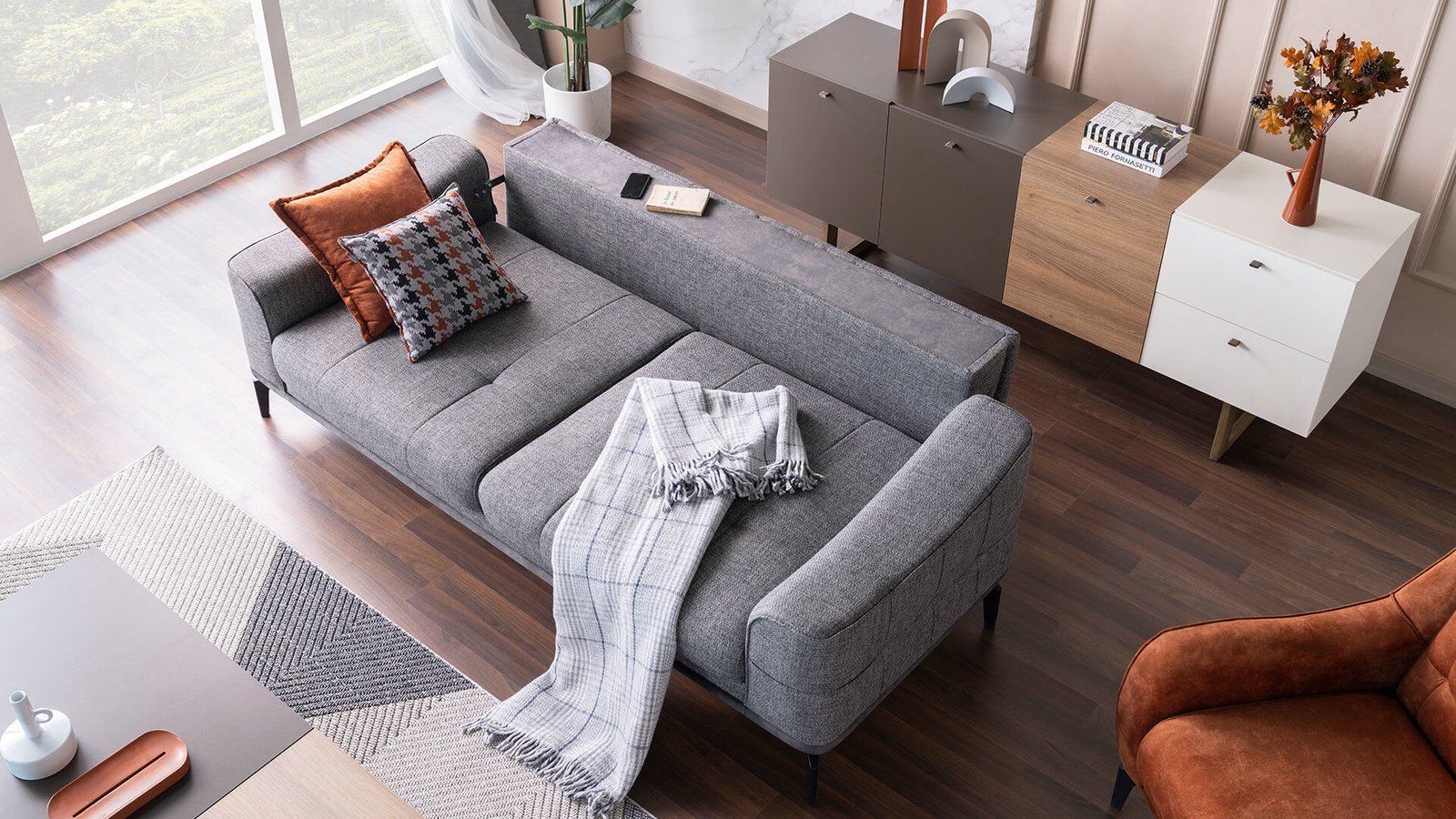 0022262 Giona Uclu Koltuk Yatakli Dilara Collection Kigali