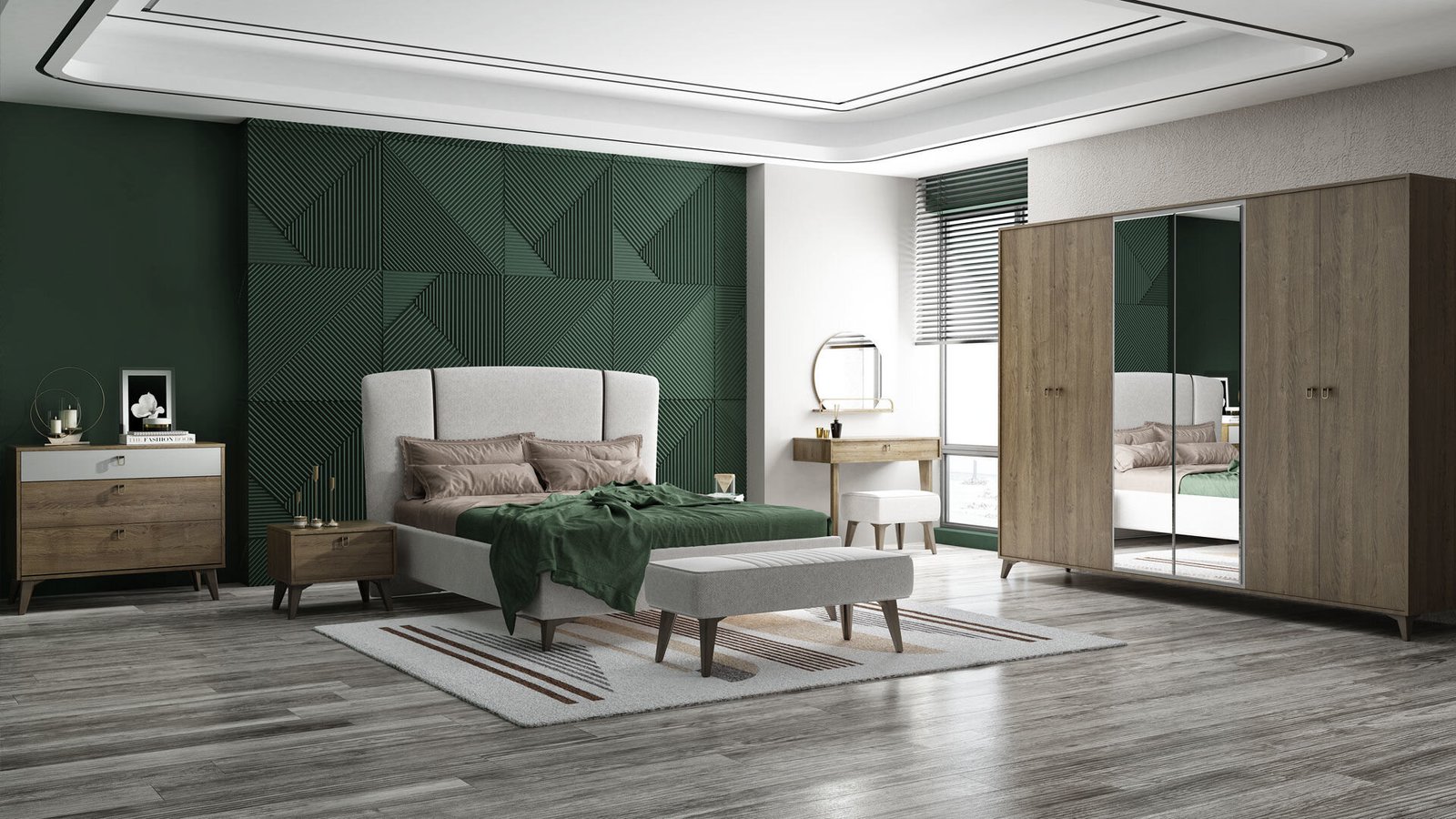 0022496 Viena 5 Kapakli Dolap Dilara Collection Kigali