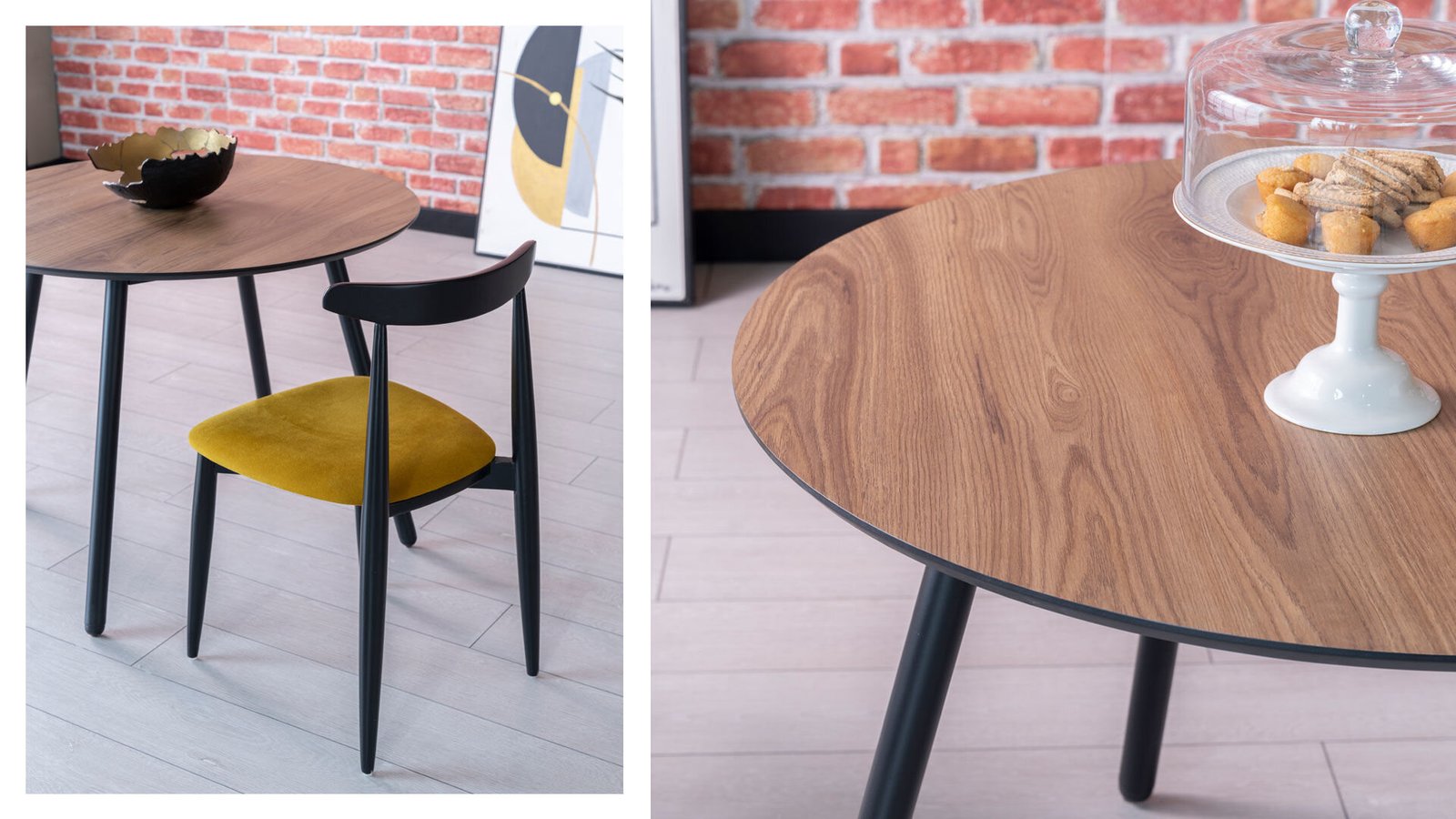 0022834 Rubi Yuvarlak Masa Cap90 Cmatlantik Cam Dilara Collection Kigali