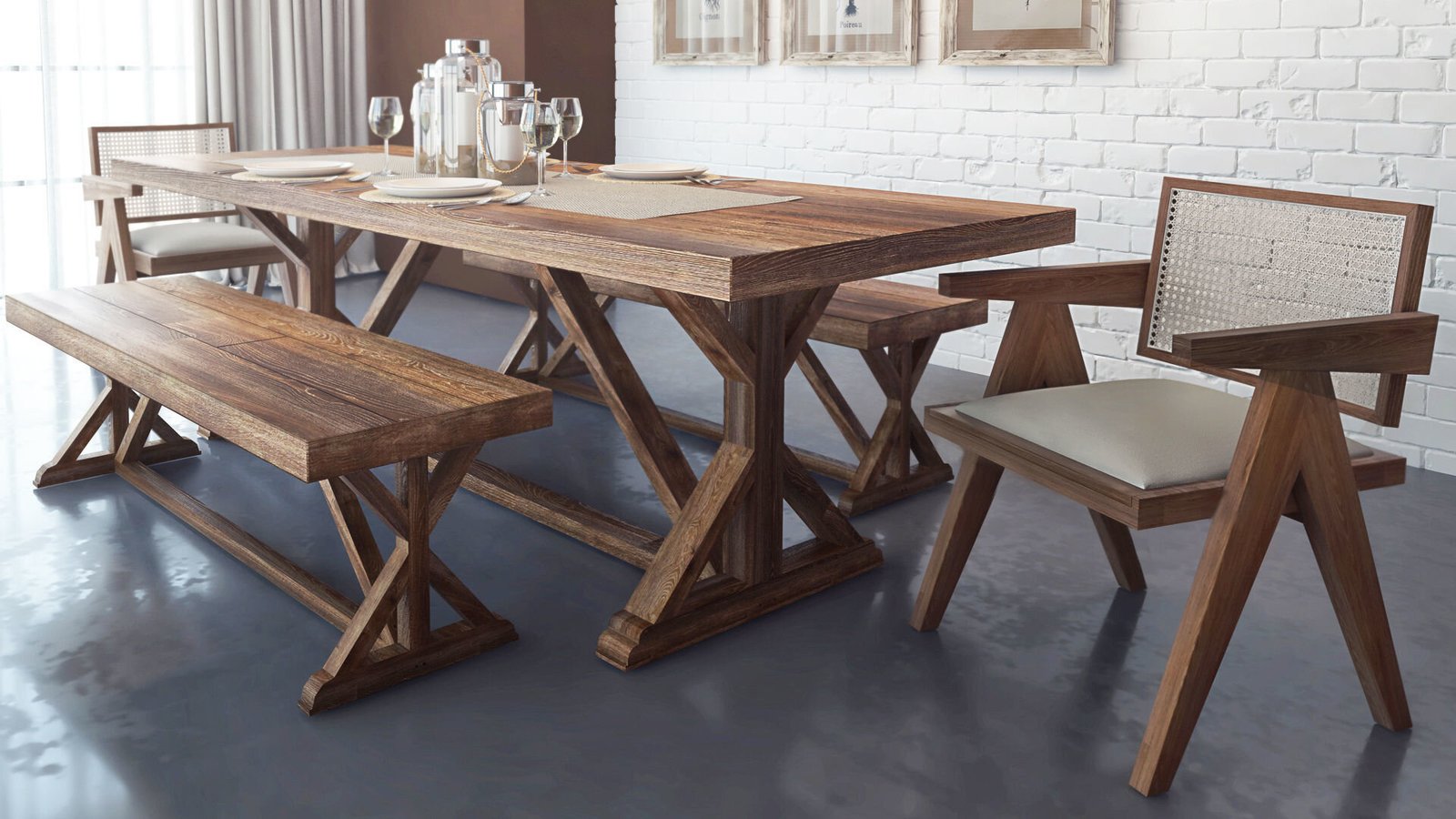 0023356 Vista Ahsap Masa Dilara Collection Kigali