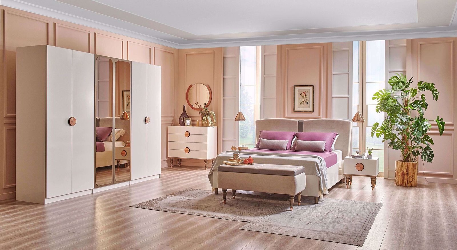 0008475 Levana Bazali Karyola 160200 Cm Basucu Dahil Dilara Collection Kigali