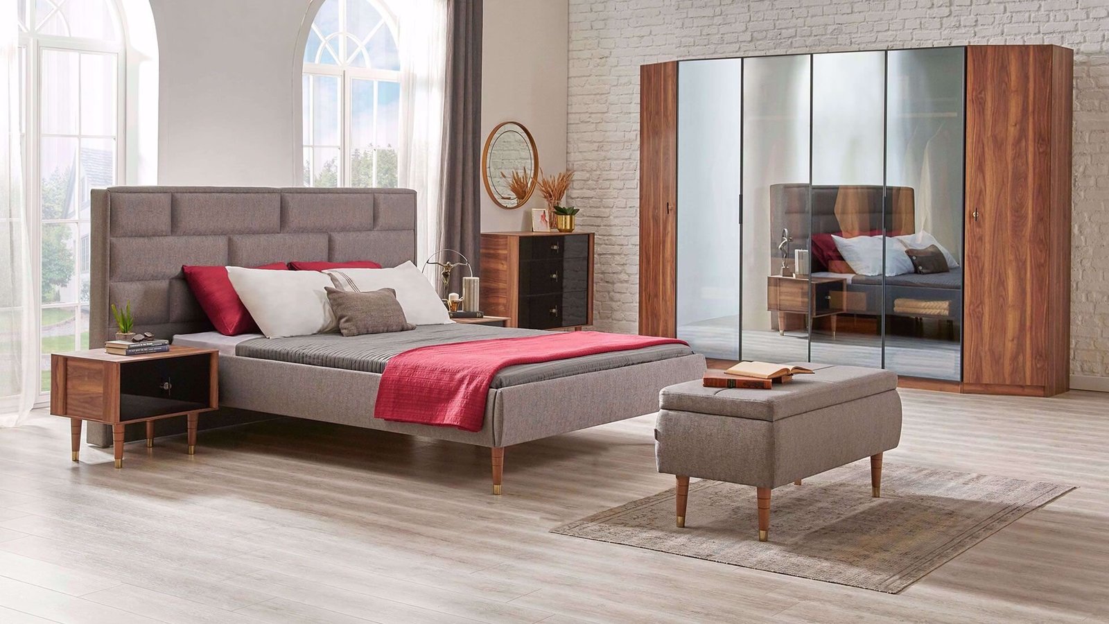 0008804 Vanensi Karyola 180200 Cm Basucu Dahil Dilara Collection Kigali