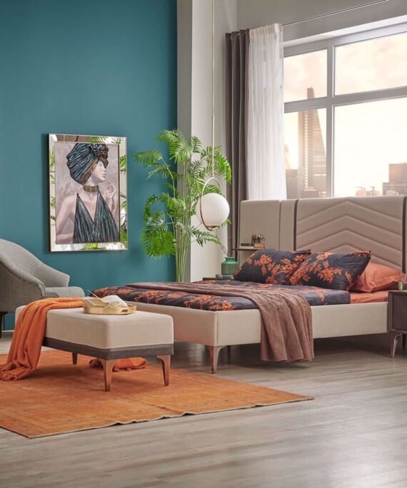 0010946 Welmont Karyola 160200 Cm Basucu Dahil Dilara Collection Kigali