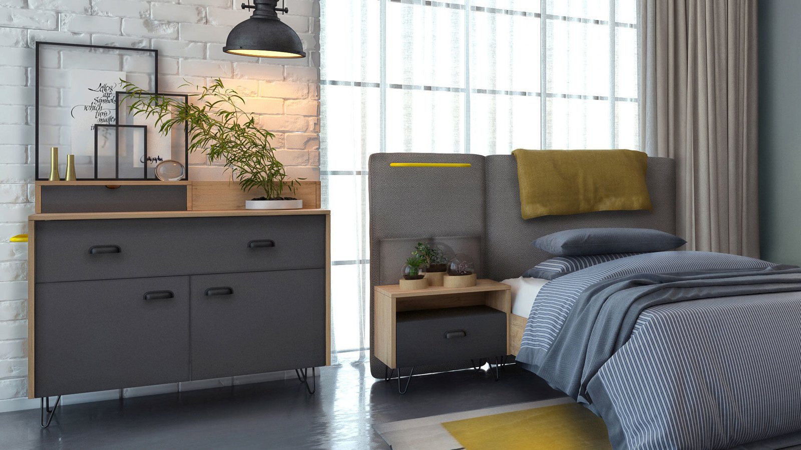 0011621 Lime Komodin Basliksiz Dilara Collection Kigali