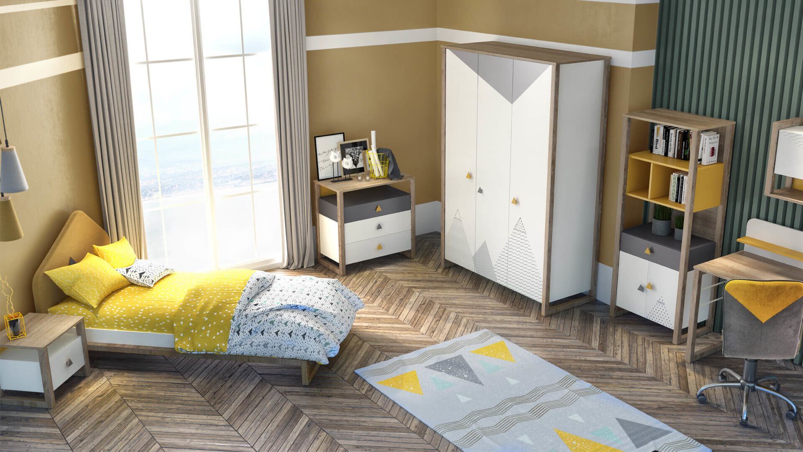 0013676 Eva Karyola 90190 Basucu Dahil Dilara Collection Kigali