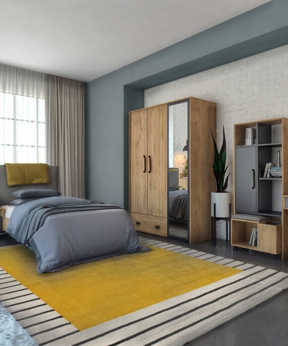 0013744 Lime 2 Kapakli Dolap Dilara Collection Kigali