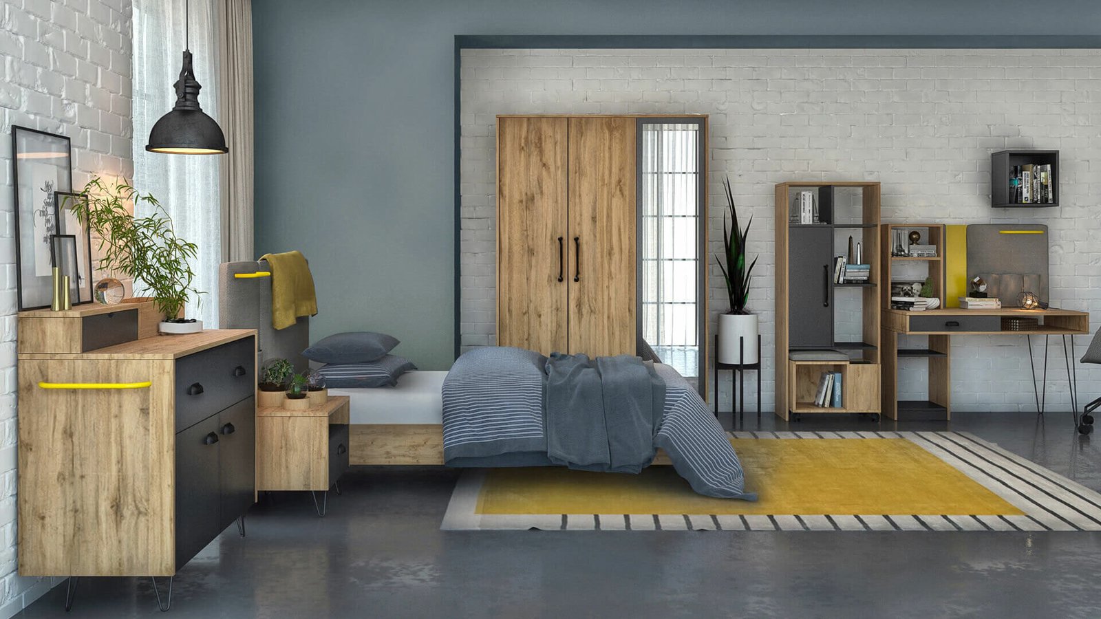 0013749 Lime 3 Kapakli Dolap Dilara Collection Kigali