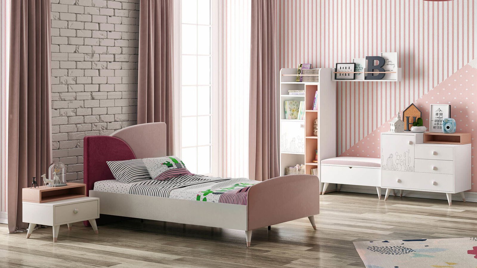 0015597 Milky Karyola 100X200 Cm Basucu Haric Dilara Collection Kigali