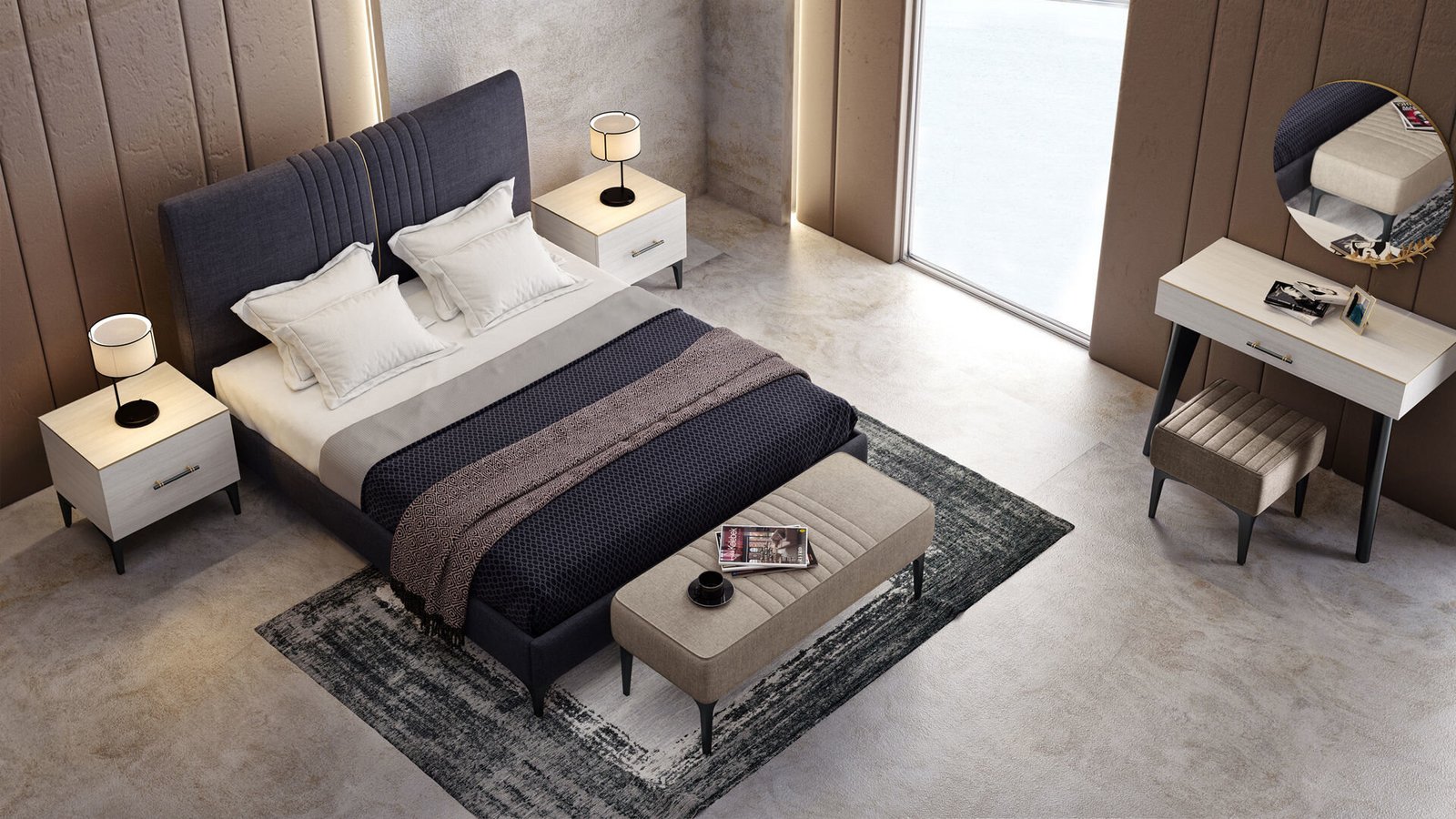 0017291 Lionel Karyola 180200Cm Basliksiz Dilara Collection Kigali