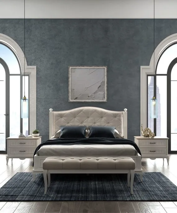 0019366 Angelic Karyola 180200 Cm Basucu Dahil Dilara Collection Kigali