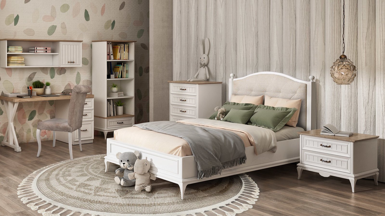 0019750 Angelic Karyola 100200 Cm Basucu Dahil Dilara Collection Kigali