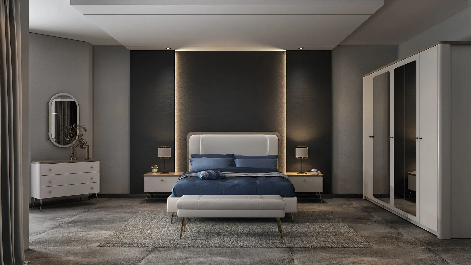 0021371 Lidya Karyola 160Cm Basliksiz Dilara Collection Kigali