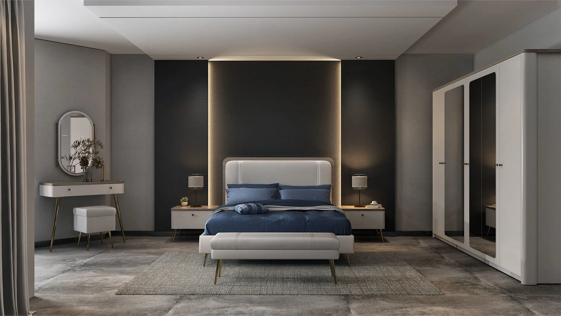 0021372 Lidya Karyola 160Cm Basliksiz Dilara Collection Kigali