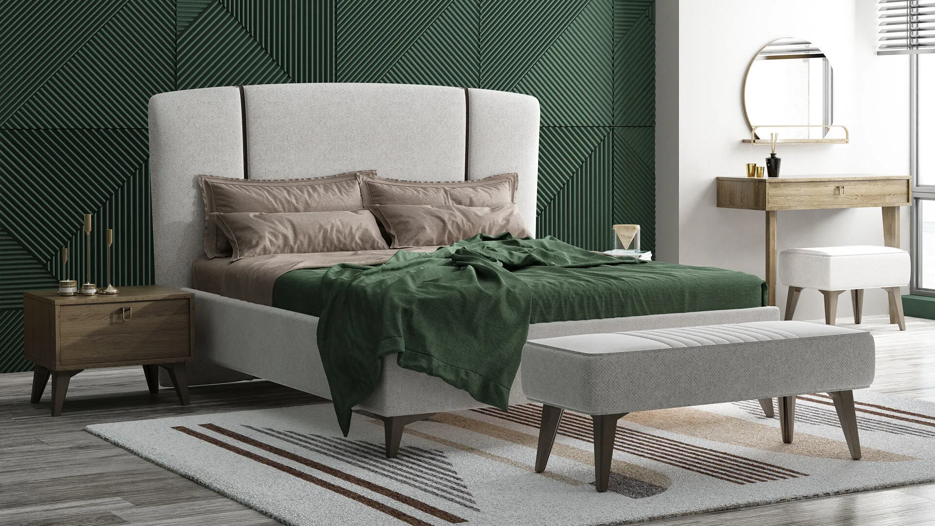 0022446 Viena Bazali Karyola 160 Cm Basliksiz Dilara Collection Kigali