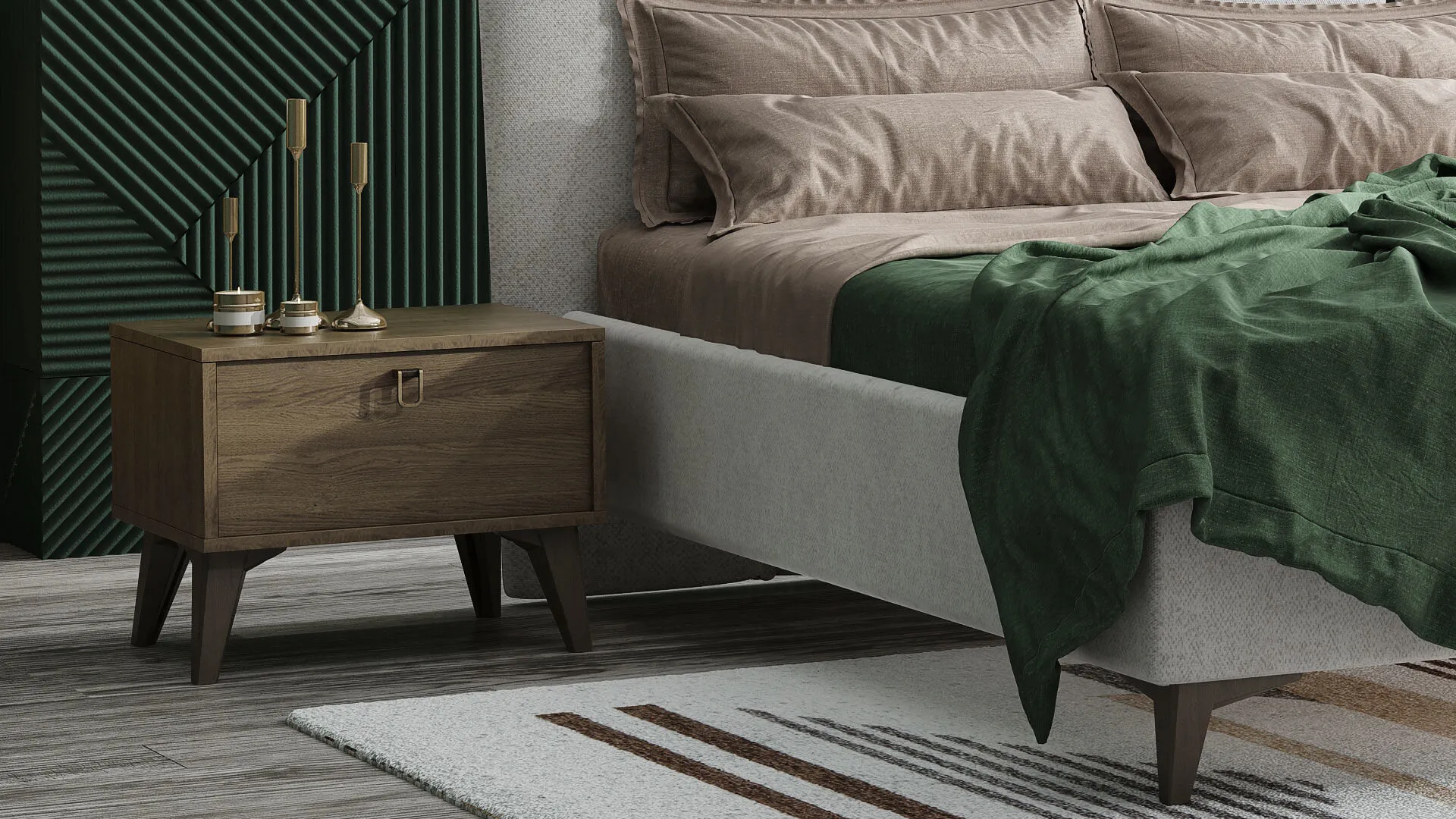 0022449 Viena Bazali Karyola 160 Cm Basliksiz Dilara Collection Kigali